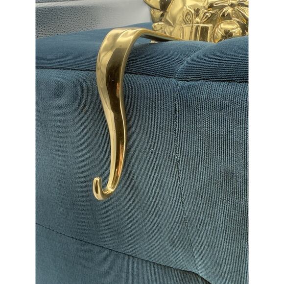 Pair of Solid brass stocking holder ‘Santa’ & ‘Merry Christmas’ Holiday Festive - Picture 6 of 11